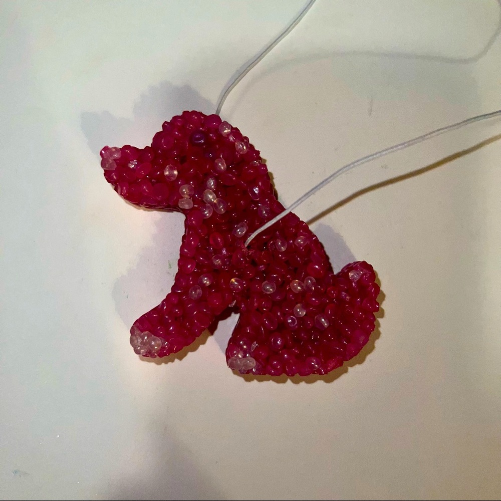 Dog car Freshies Versace Bright Crystal scent rose pink color